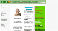 Desktop Screenshot of boege-ambulanz.de