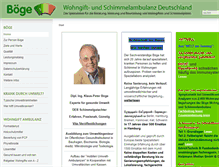 Tablet Screenshot of boege-ambulanz.de